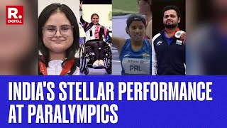 Indias Stellar Performance At Paralympics Shooters Avani Lakhera Mona Agarwal Clinch Medals [upl. by Solracesoj]