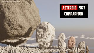 Asteroid Size comparison 3D  3d Animation Comparison [upl. by Carol]