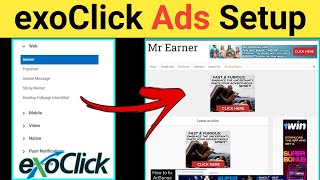 ExoClick Ad Setup  ExoClick MI Ads Setup  ExoClick MI Approval  Earn Money From MI [upl. by Nazarius]