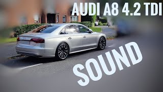 2017 Audi A8 42 TDI V8INSANE INTAKE SOUND 100180kmh [upl. by Nimocks252]