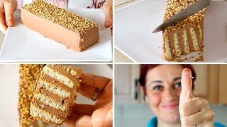 MATTONCINO DOLCE DI BENEDETTA Ricetta Facile Senza Cottura  Nutella Brick Cake Easy Recipe [upl. by Leinaj394]