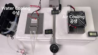 Peltier with Water Cooling VS Air Cooling Performance test Advantages amp Disadvantages [upl. by Aramat]