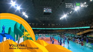 BRASIL X CUBA  VÔLEI MASCULINO  FASE DE GRUPOS  JOGOS PANAMERICANOS 2023  ❤❤❤AMO VÔLEI🏐🏐🏐 [upl. by Joab]