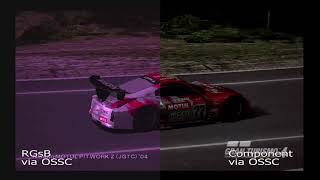 PS2 GT4 RGsB and Component via OSSC [upl. by Hendren]