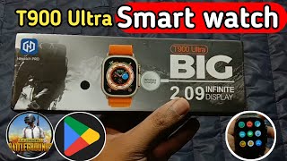 Smart watch T900 ultra Unboxing and Review  Smart watch price in pakistan  Gadgets Unbox [upl. by Erodoeht]