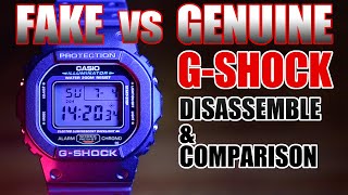 GSHOCK DW5600 Fake VS Genuine Both disassembled and comparison China GFriends [upl. by Hpeosj]