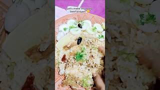 Beef biriyani 😋 food cooking recipe biriyani beefbiriyani easyrecipe easy foodie shorts [upl. by Ley]