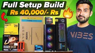 Full Gaming PC Build In INR 40k 2023 😍🔥 [upl. by Bennet996]