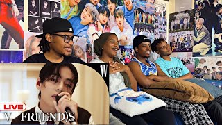 BTS V FRIENDS LIVE by W Korea REACTION [upl. by Haggai]