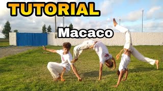 Capoeira Tutorial 16 Macaco  Macaquinho  Pulo do Macaco [upl. by Sualakcin196]