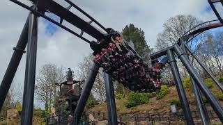 Nemesis Reborn Roller Coaster Ride At Alton Towers [upl. by Yebloc]