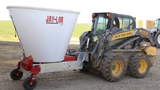 Jaylor Skid Steer Mini TMR Mixer Demo [upl. by Bello]