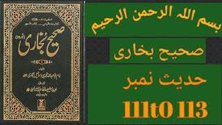 Sahih Bukhar Hadees Number 111 to 113 in UrduHindi translation [upl. by Runstadler]