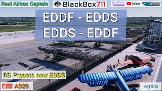 MSFS FENIX A320  EDDF  EDDS  new RDPreset EDDS  VATSIM [upl. by Leighton]