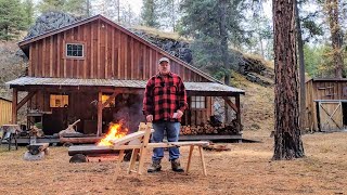 Building a Traditional Shave Horse from a Tamarack Log  Part 2 Bodgers Style Wood Vise [upl. by Cathlene]