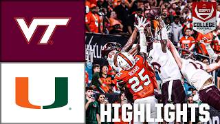 Virginia Tech Hokies vs Miami Hurricanes  Full Game Highlights  ESPN College Football [upl. by Clo]