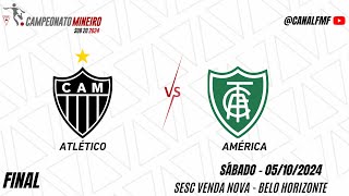 Atlético x América  Final Mineiro Sub20 VOLTA [upl. by Kermie693]