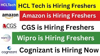 HCL Technologies is Hiring Freshers [upl. by Shuping]