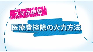 スマホ申告 医療費控除の入力方法 [upl. by Notle685]