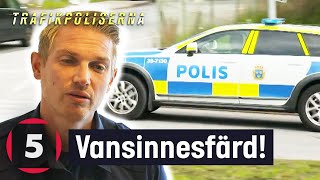 Drograttfull förare leder polis på vansinnesfärd  Trafikpoliserna  Kanal 5 Sverige [upl. by Aihselef]