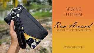 Sew a Run Around Wristlet Bag with Melissa of Sew Yours [upl. by Turnheim826]