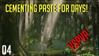 CEMENTING PASTE FOR DAYS  vsPvP  Road to Alpha Episode 4  Ark Survival Evolved PvP [upl. by Ngo598]