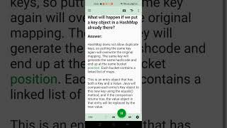 What will happen if we put a key object in a HashMap already there [upl. by Adliwa305]