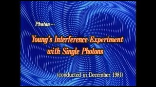 Youngs interference experiment with single photons Hamamatsu Photonics 1982 [upl. by Eniamerej823]