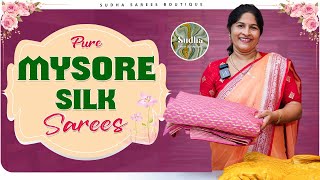 New Dussehra Collection  Pure Mysore Silk Sarees [upl. by Eico]