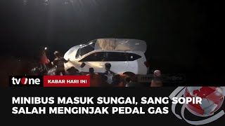 Salah Injak Pedal Minibus Masuk Sungai  Kabar Hari Ini tvOne [upl. by Eelasor283]