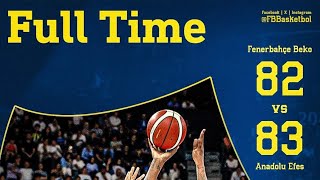 Fenerbahçe Beko Vs Anadolu Efes  Maç Sonu Geniş Özeti fenerbahçebeko anadoluefes fenerbahçe [upl. by Gnart]