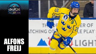 2024 NHL Draft  Alfons Freij  2324 Highlights Hlinka Gretzky Cup  U18 [upl. by Girand]