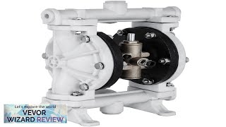 VEVOR AirOperated Double Diaphragm Pump 12 in Inlet amp Outlet Polypropylene Body Review [upl. by Savior]