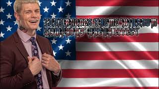 ▶Cody Rhodes Theme quotKingdom Symphonyquot Arena Effect WITH CROWD CHEERS◀ [upl. by Mandler]