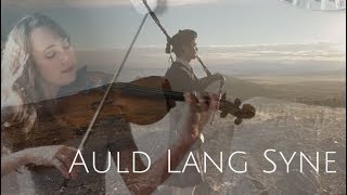 Auld Lang Syne Instrumental Violin and Bagpipes  Free Sheet Music [upl. by Peper937]