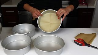 How To Line A Round Cake Pan  CHELSWEETS [upl. by Krell]