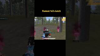 Fastest 1v3 clutch trendingshorts victorvsfullsquadinbgmi pubgmobile bgmi1vs4cluch remix memes [upl. by Ecnarrat685]