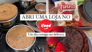 Abri uma loja no IFOOD  Primeiro dia de VENDAS  Delivery de BOLOS em casa  Lana Cerqueira [upl. by Grote]