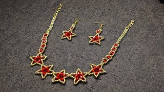 Elegant Christmas Star Jewelry Set – Necklace Bracelet amp Earrings🎄✨ [upl. by Otrebron]