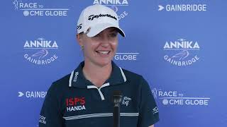 Charley Hull Sunday Flash Interview 2024 The ANNIKA driven by Gainbridge at Pelican © LPGA Tour [upl. by Fernyak107]