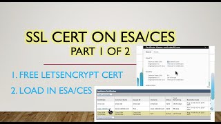 Free SSL Certificate on ESACES  Part 1 of 2  Cisco Secure Email [upl. by Ines466]