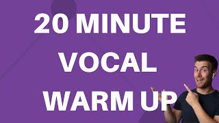 20 Minute Vocal Warm Up With a Straw [upl. by Latsyrcal]