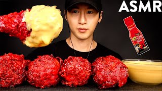 ASMR CHEESY NUCLEAR FIRE FRIED CHICKEN MUKBANG No Talking COOKING amp EATING SOUNDS  Zach Choi ASMR [upl. by Laurene]