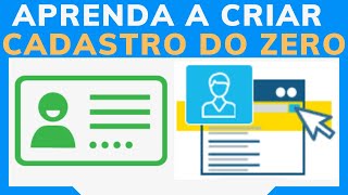 Criando Cadastro do Zero  Cadastrar Editar Atualizar  Excluir  Imprimir Ficha Pesquisar Aula 1 [upl. by Niran]