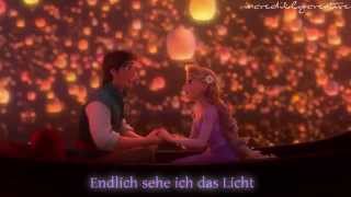 Endlich sehe ich das Licht  Rapunzel  german lyrics [upl. by Anialam]