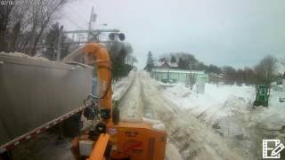 Snow blowing Big Snowblower [upl. by Yrred]