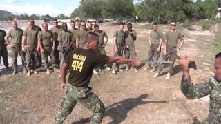 Marines do crazy knife and sword training musat [upl. by Oicirtap]