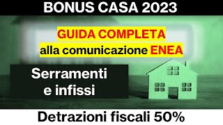 Bonus Casa 50  Nuove Finestre [upl. by Ramal]