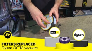 How to Change the Filters on a Dyson Vacuum  Dyson DC33 [upl. by Assilav]