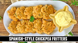 Got Canned Chickpeas Make these SpanishStyle Chickpea Fritters [upl. by Enyehc]